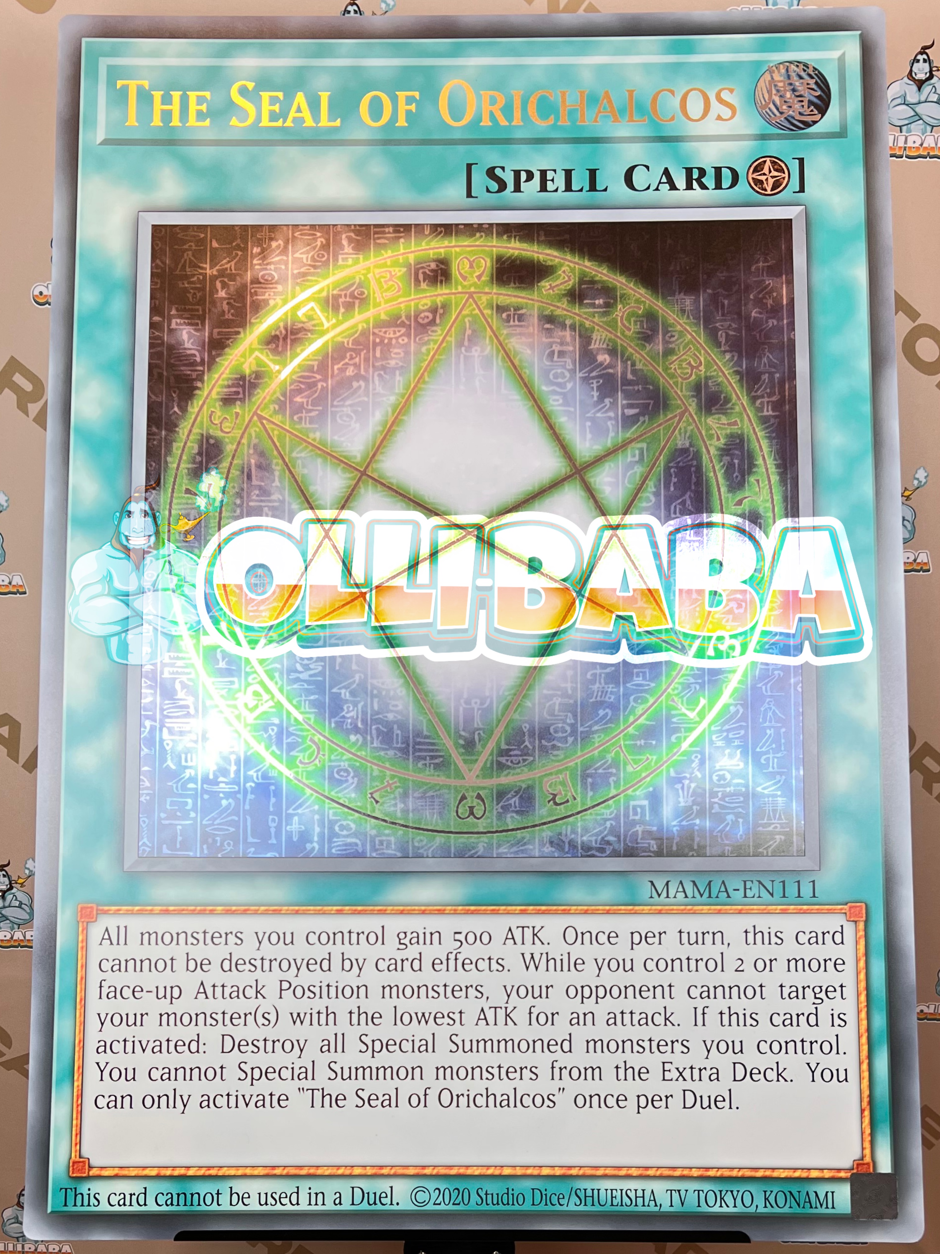 www.Giant-Card.com - The Seal of Orichalcos Giant Card Yu-Gi-Oh!